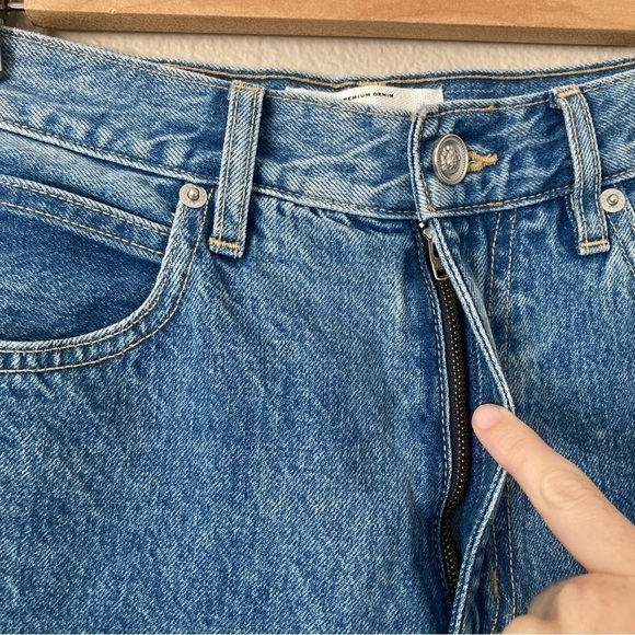 SLVRLAKE Bermuda Denim Cut Off Shorts - Picture 2 of 8